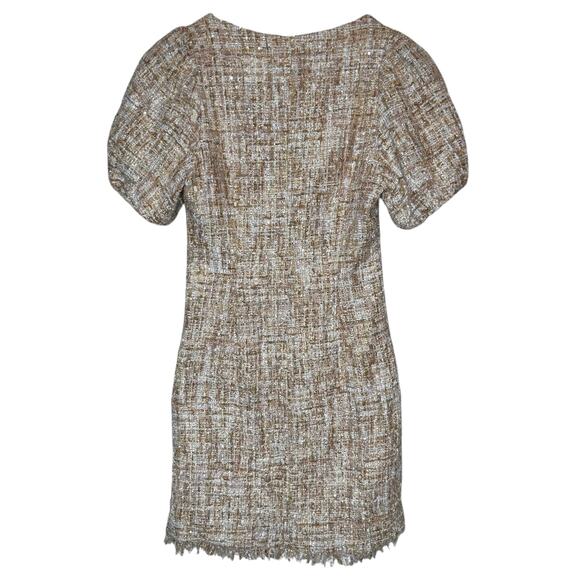 foxiedox Tweed Puff-Sleeve Sheath Dress size XS - Picture 4 of 7